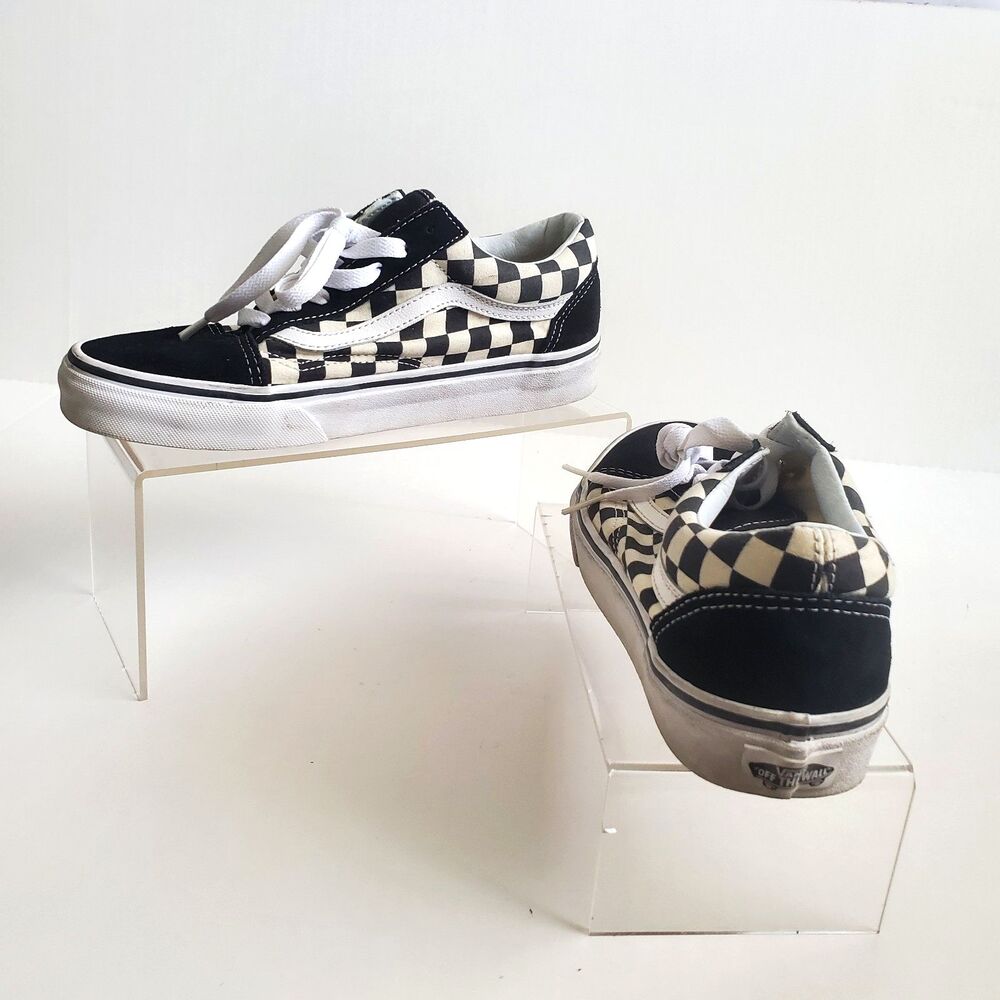 Vans Checkerboard Sneakers Men’s 6 Women’s 7.5 Black White Old Skool Skate